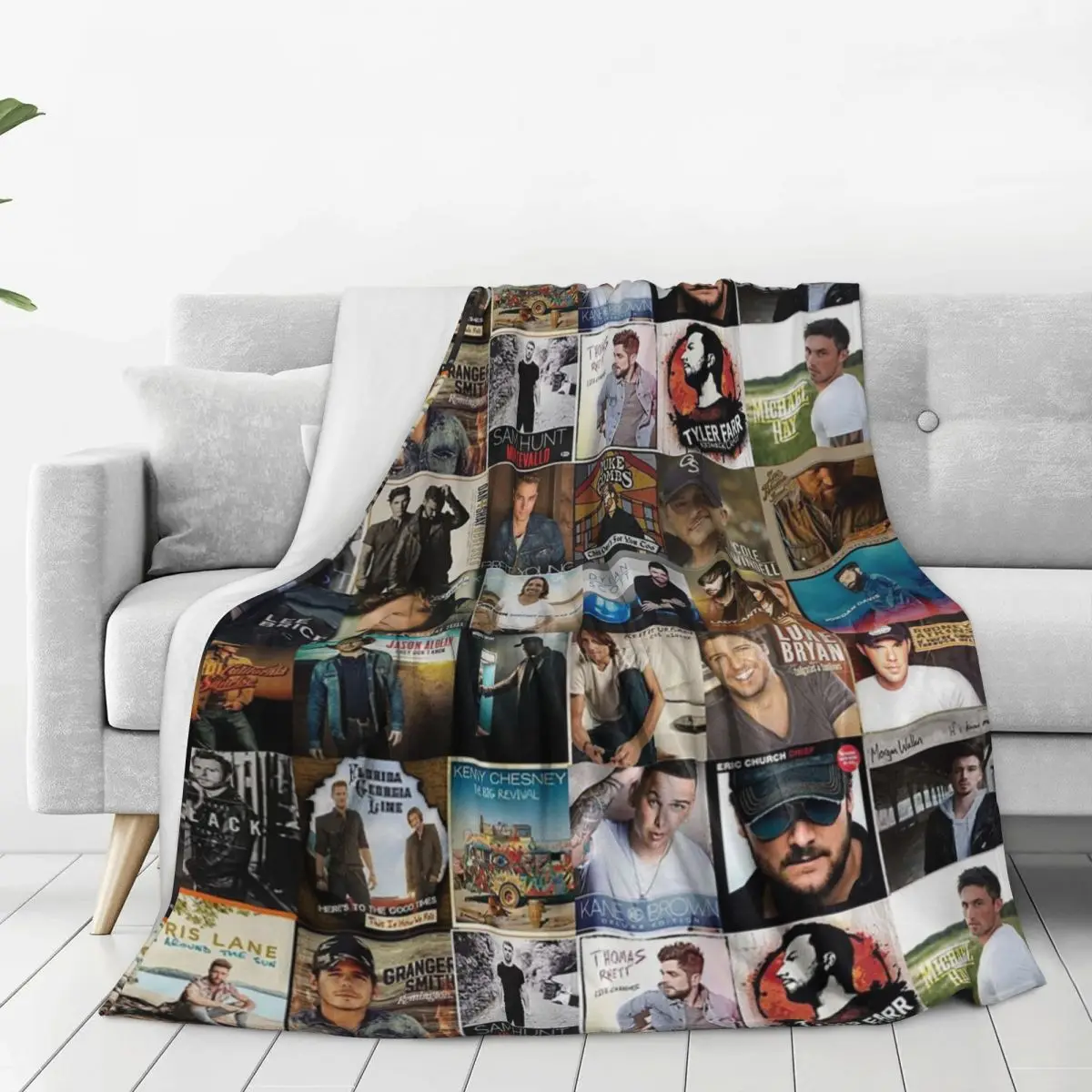 Country Music Collage Blanket Flannel Warm Throw Blankets Sofa Throw Blanket For Couch Bedding Travel Throws Bedspread Quilt