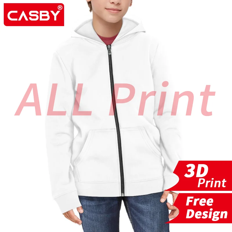 

2022 New Spring And Autumn Boy Jacket Children's Hooded Kids Coat Clothes 3D Print Custom Logo All Print Design DIY Free Design