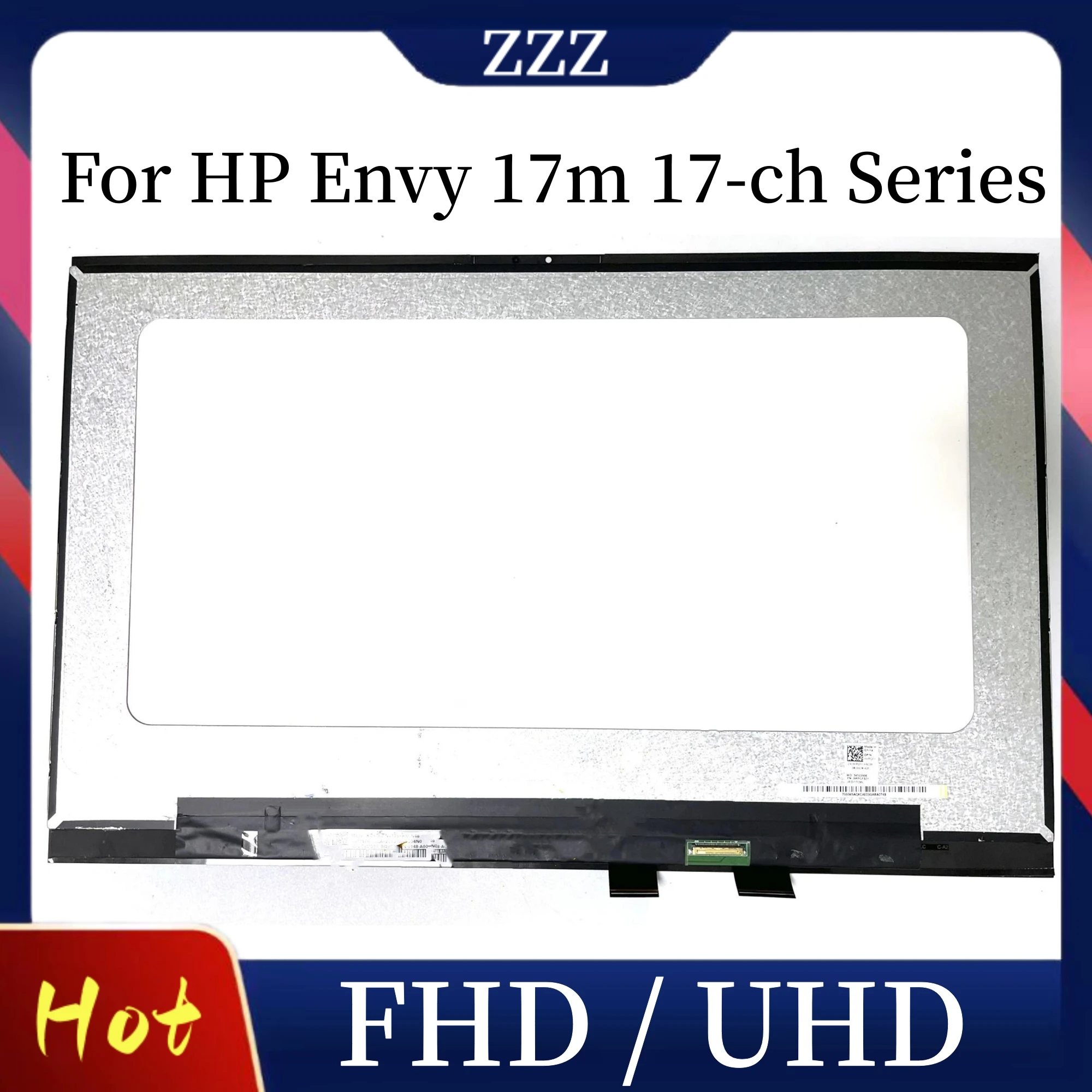 

17.3" FHD 1080P For HP envy 17m 17-ch 17m-ch 17t-ch000 CTO LCD LED Screen Laptop Replacement Assembly Touch Display Panel