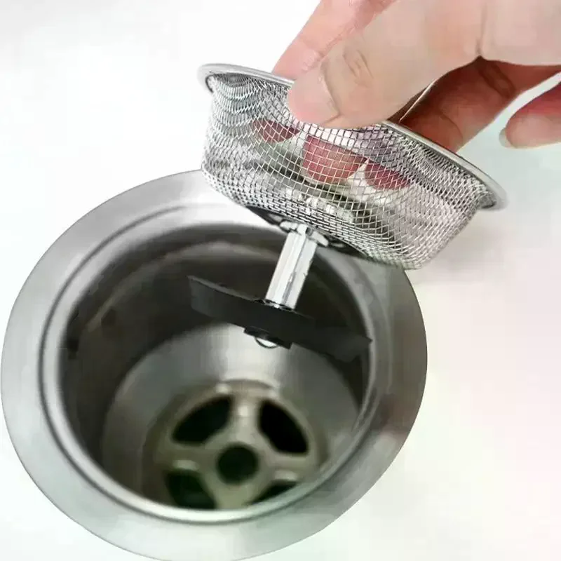

Kitchen Sink Stainless Steel Filter Sewer Mesh Strainers Disposable Sink Filter Mesh Bags Bathroom Floor Drain Hair Waste Filter