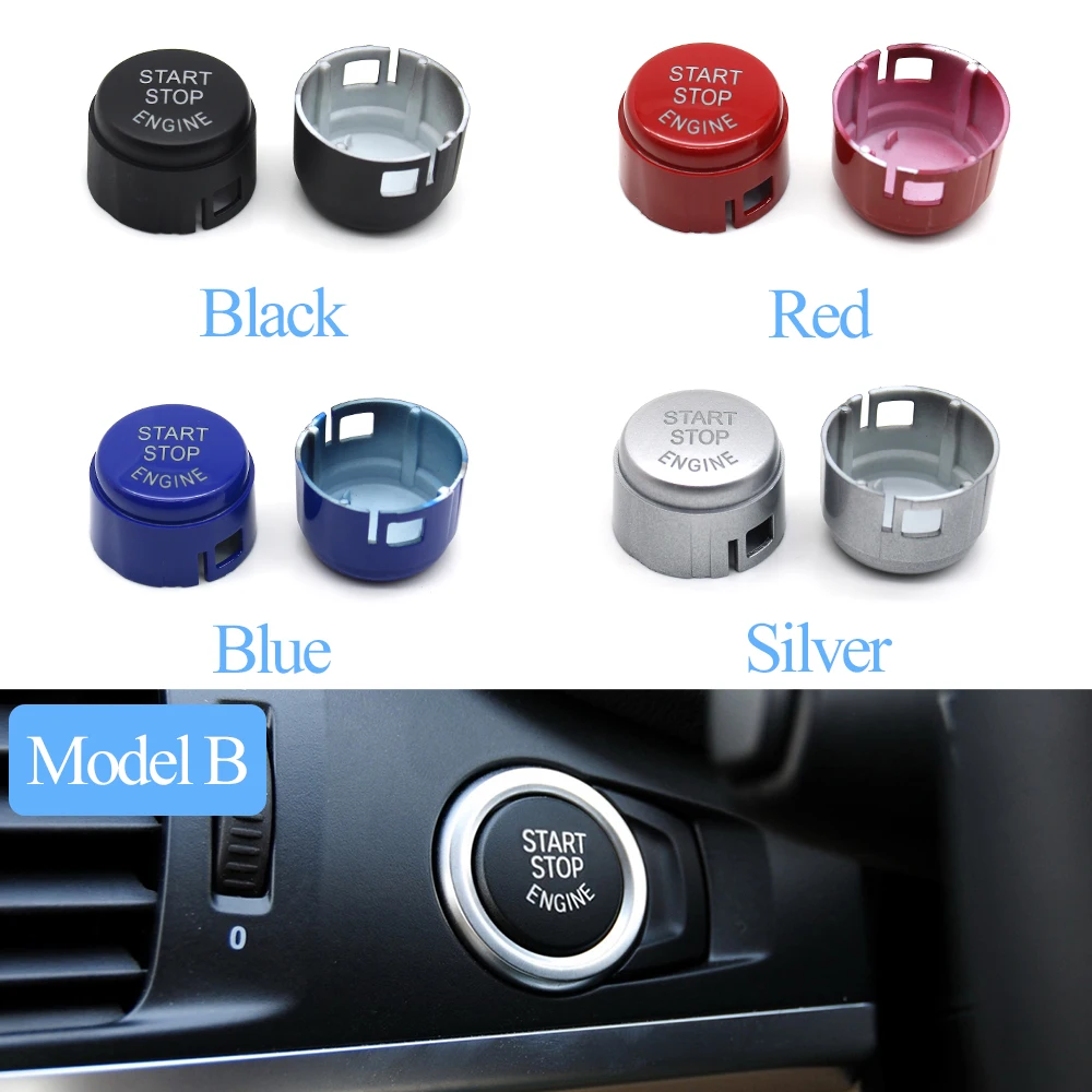 RHD Auto Car Engine Ignition Start Stop Push Button Switch Cover Cap For BMW X3 X4 Series F25 F26 61319153831 61319291692