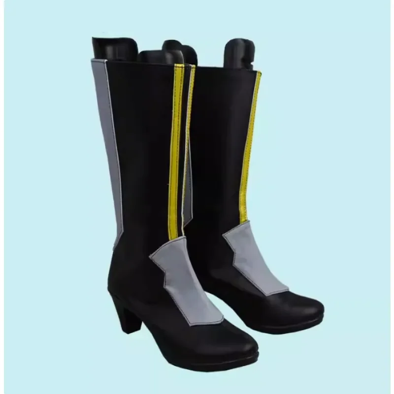 Gra Zenless Zone Zero Von Lycaon Cosplay Czarne Buty Halloween Party Męski Elegancki Strój Roleplay Fajne Buty Anime Komiks Rekwizyty