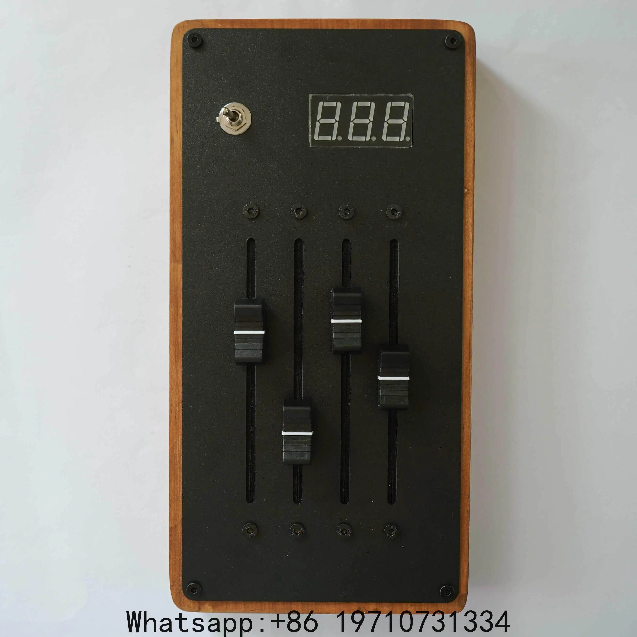 Wooden Stainless Steel  Controller - 10cm Long Fader MIDICC Emoji Envelope