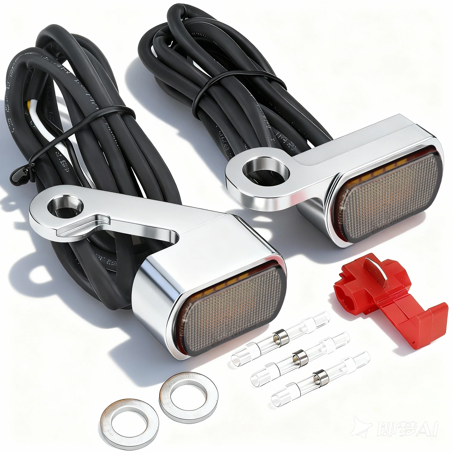 

Motorcycle LED Turn Signal Light Front Mini Blinkers with Running Light for Harley 2015-2024 Softail and 2009-2017 Touring