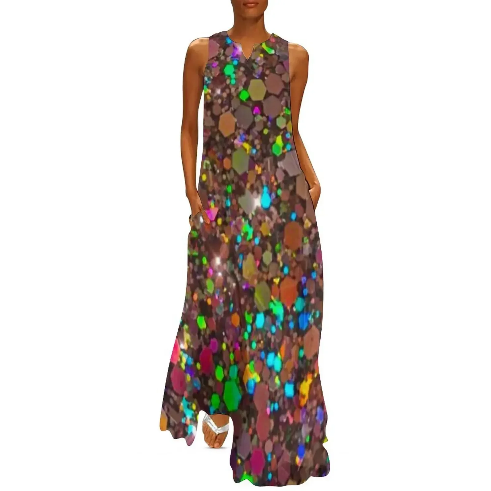

Glitter Long Dress dresses summer woman 2025 ceremony dresses Womens dresses Dress