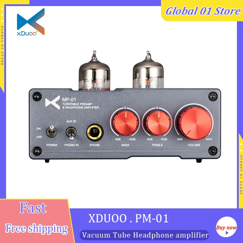 XDUOO MP-01 Tube Phono Preamp Headphone Amplifier MP-01 HiFi Audio AMP