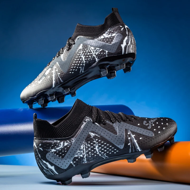 

Профессиональные мужские футбольные бутсы, дышащая и противоскользящая мужская спортивная обувь, качественная и удобная мужская обувь на шнуровке.