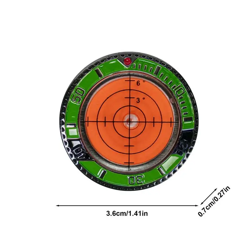 Устройство для чтения склонов клюшек для гольфа, маркер с зажимом для шаров, с высокоточным чипом для покера, пузырьковый уровень, аксессуары для гольфа для мужчин