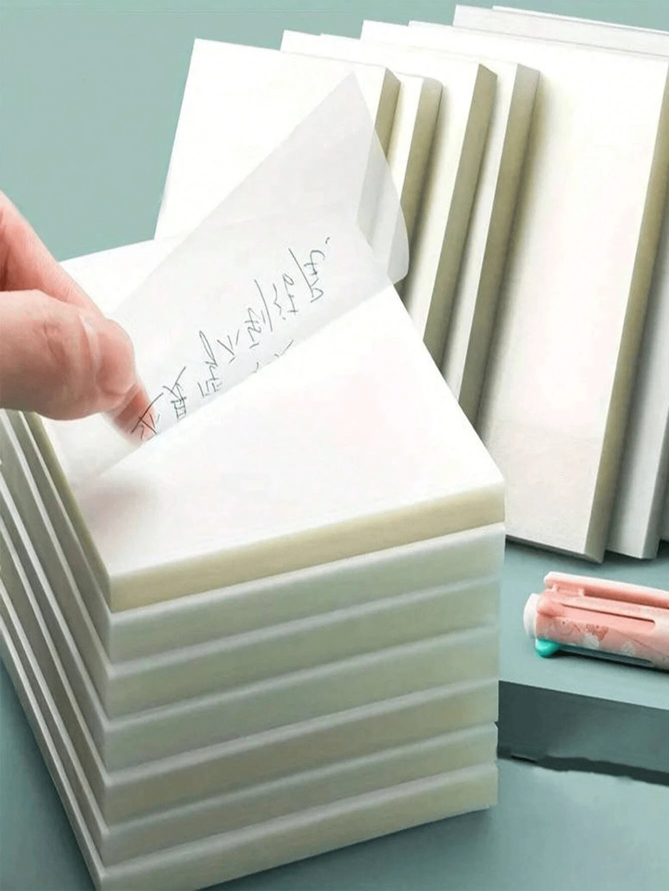 50/100/200 transparente, wasserfeste Notizbücher, geeignet für Notizbücher, Tagebücher, Schreibwaren, Schul- und Bürobedarf