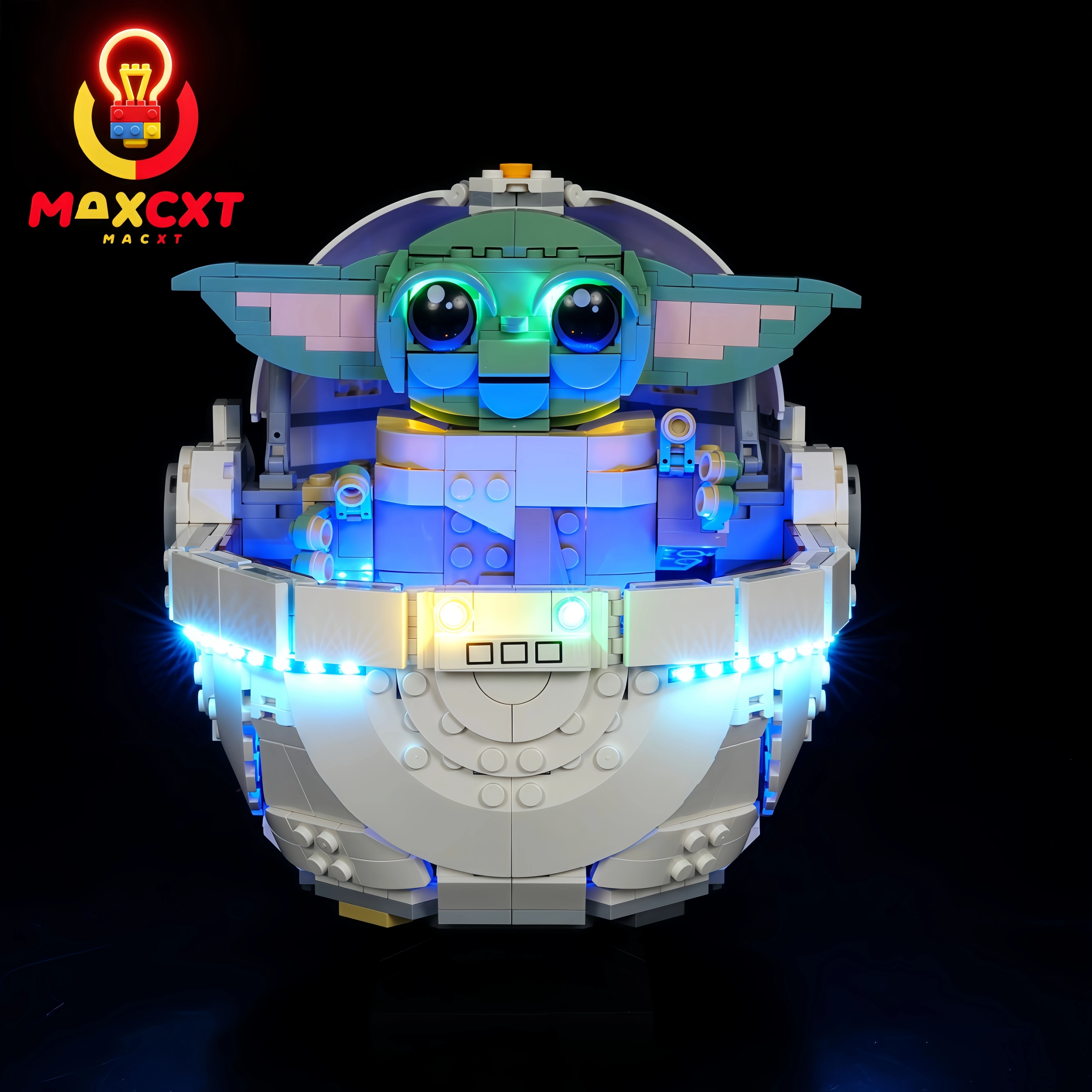 

MAXCXT LED Light For LEGO 75403 Star Wars Grogu with Hover Pram Building DIY Decorative Lamp Not Include Building Blocks