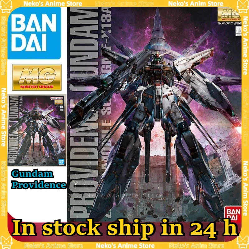 【Em estoque】BANDAI MG 1/100 Gundam Providence SEED Padrão Modelo Kit Figura de ação Anime Modelo Trendy Desktop Doll Colecionáveis
