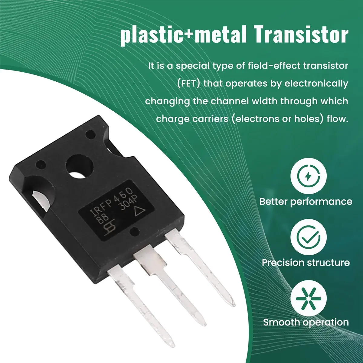 DT761/5pcs 5X IRFP460 20A 500V Power MOSFET N-Channel Transistor