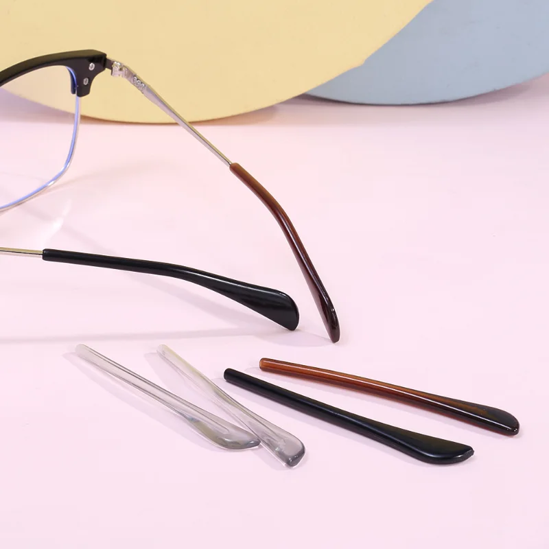 20 pièces lunettes en plastique anti-dérapant couverture lunettes lunettes de lecture branches embouts d'extrémité crochet d'oreille Tubes poignée remplacer Kit de réparation