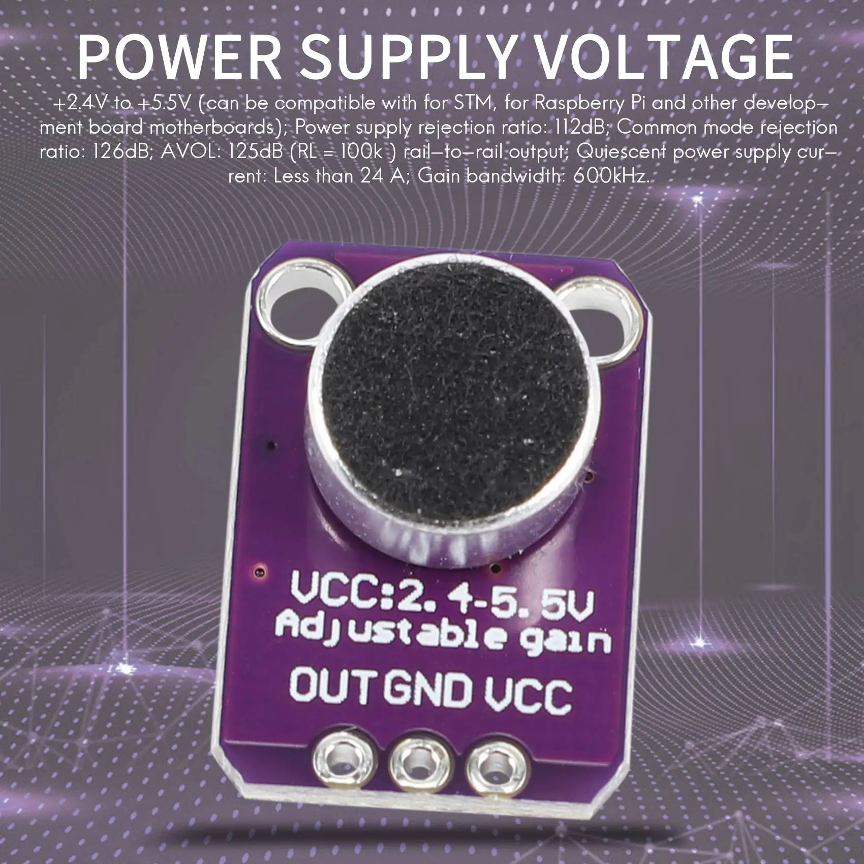 5pcs GY-MAX4466 amplificador de microfone de eletreto max4466 módulo placa de fuga de ganho ajustável para arduino