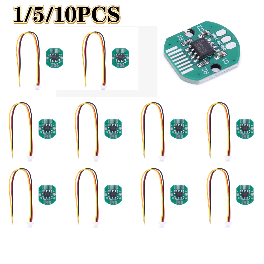 AS5600 Magnetic Induction Angle Measurement Sensor Module High Precision 12-Bit Magnetic Rotary Encoder with 3-pin Wire