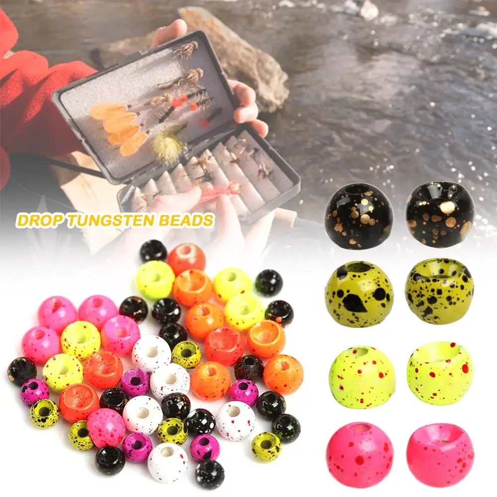 Ungsten Alloy Drop Tungsten Beads 1.5g-4.0g Nice-Designed Fly Tying Material High Quality Fly Tying Slotted Bead Fly Fishing