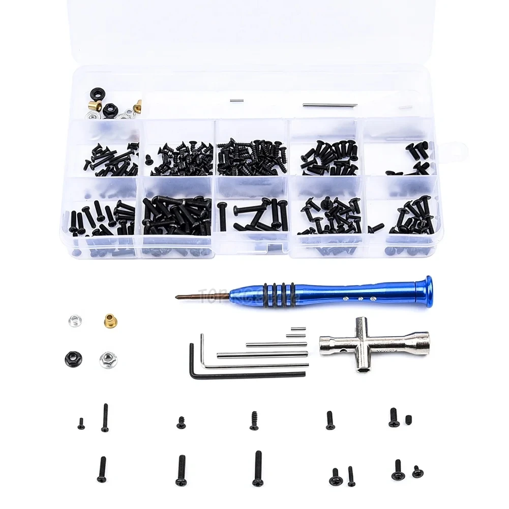 NEEBRC RC Car Tool & Screws Box Kit Set for Wltoys 1/14 1/16 1/18 144001/A949/A959/A969/A979/K92 RC Car Accessories