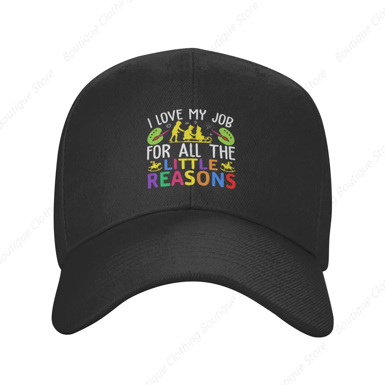 I Love My Job for All The Little Reasons Baseball Cap for Men Women Hat Adjustable Truck Driver Baseball Caps Dad Hats Yellow