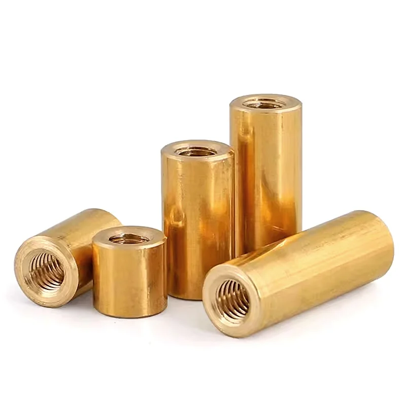 M4 M5 M6 M8 M10 M12 Brass Extend Long Lengthen Round Coupling Nut Sleeve Tubular Nuts Joint Sleeve Nut