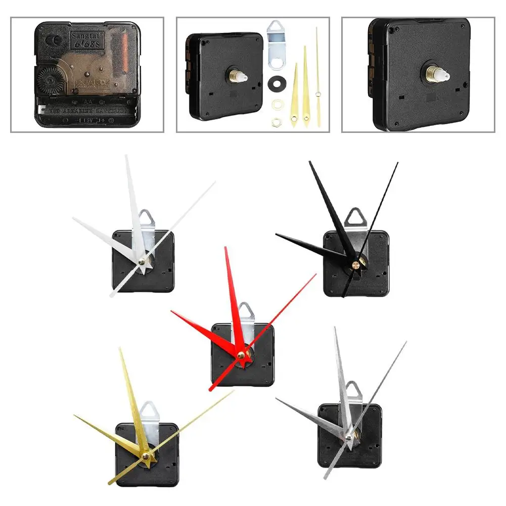 Silent DIY Quartz Wall Clock Movement Mechanism Kit 13mm Movement Axis Replacement Parts Home Office Clock Decor DIY Accessory