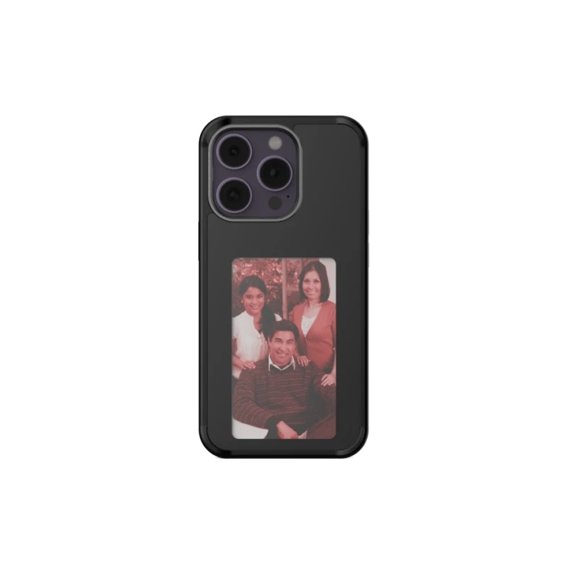 Family Photo Smart Phone Cases For iPhone 13 15 14 Pro Max E-ink Screen NFC Modle DIY Cases Fashion For Back Fundas Battery Free