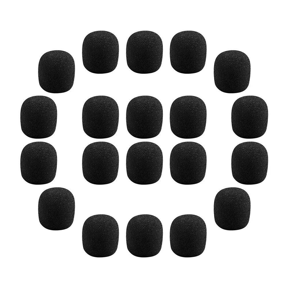 

40Pcs Microphone Windscreen Sponge Covers Fine Workmanship Moisture Proof Noise Reduction for Mic Clear Audio Performance