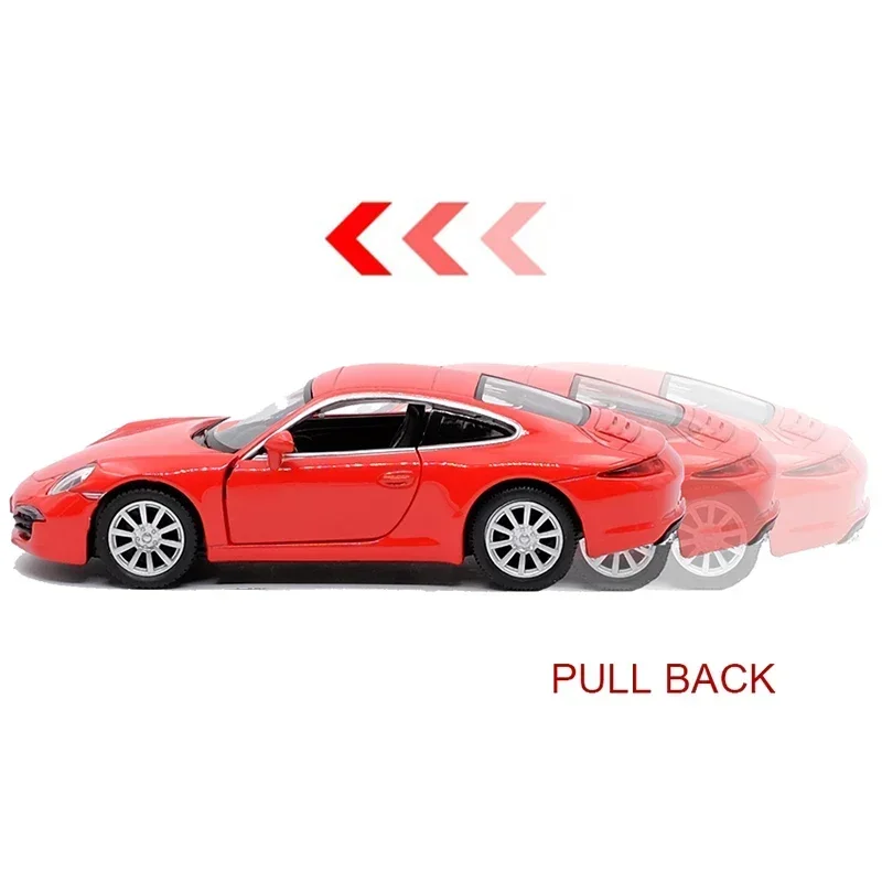 1:36 Porsche 911 Carrera S Sports Car Alloy Diecast Classic Car Model Toy With Pull Back For Children Gifts Toy Collection F204