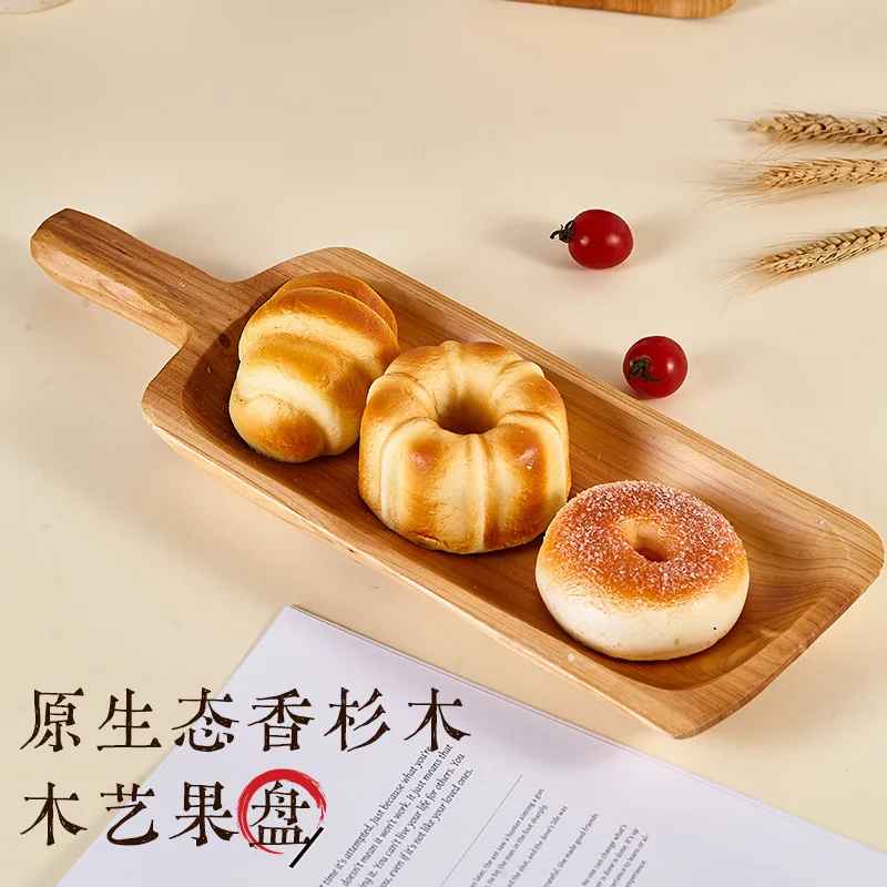 

Snack candy fruit tray, wooden luxury retro tray, cross-border tray for home and household use, wooden art creative tray