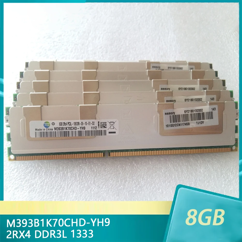 1Pcs M393B1K70CHD-YH9 RAM 8G 8GB 2RX4 PC3L-10600R ECC REG DDR3L 1333 For Samsung Memory