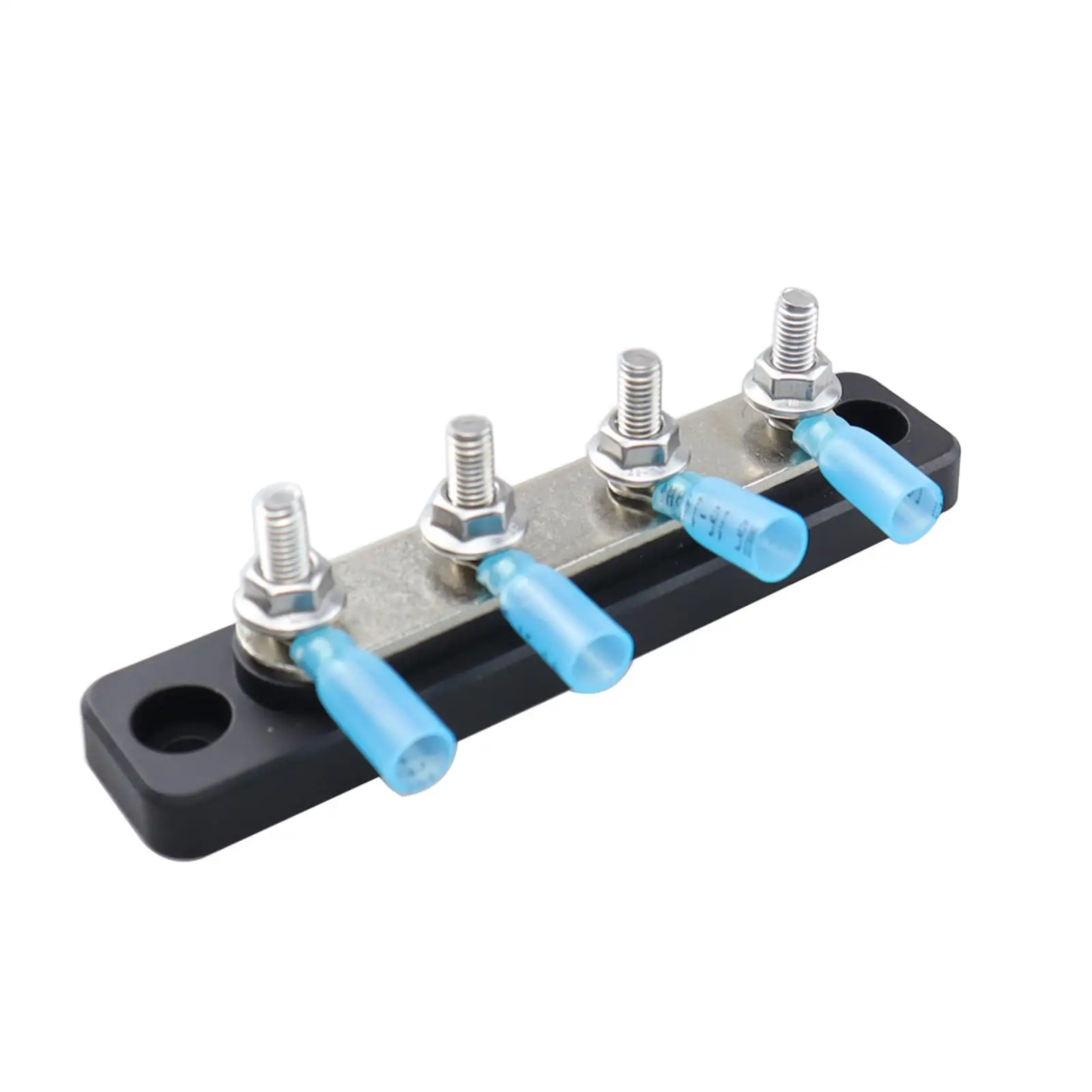 Power Distribution Terminal Block Bus Bar 300V 4 x M5 Post Terminal Stud for Solar