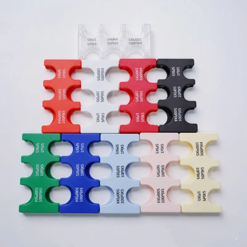 Colourful Portable Lost-proof Plastic Coin Clip Organizer Japanese Currency Sorting Travel Coin Money Holder Dispenser Storage