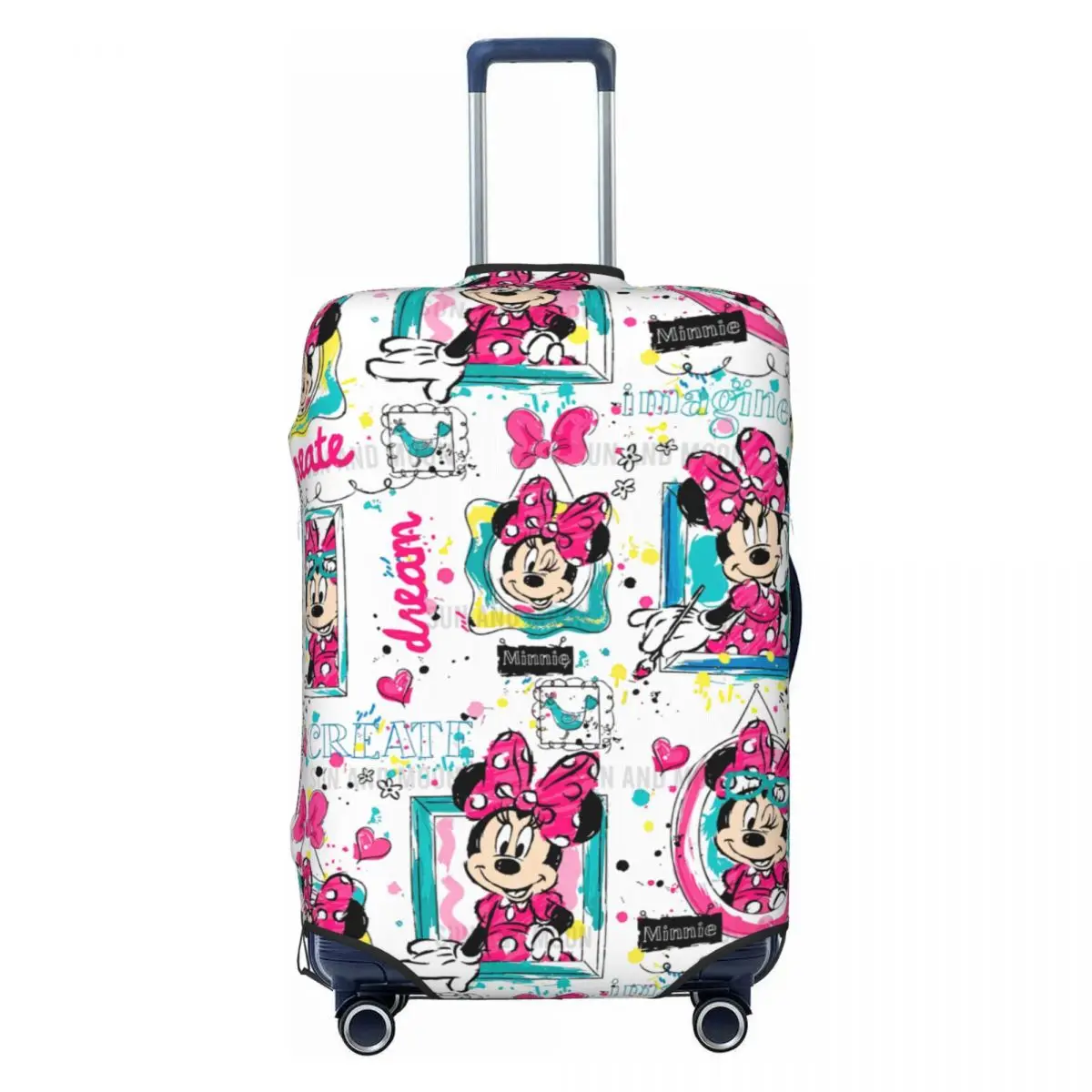

Comics Minnie Mouse Luggage Cover Elastic Cartoon Travel Suitcase Protective Covers Fits 18-32 Inch