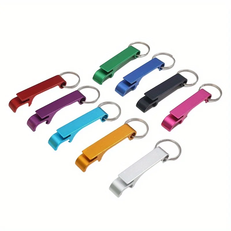 Color Metal Keychains Bottle Opener - Compact and Durable Beer Bottle Opener，Unisex，Easy to Carry