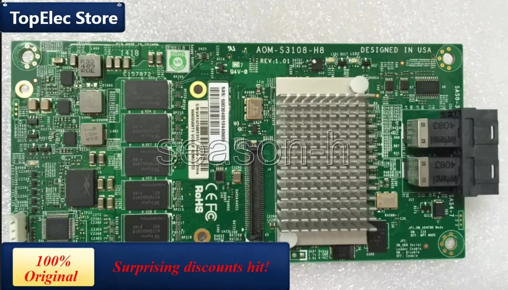 TopElec Controller RAID AOM-S3108-H8 SATA / SAS 2GB 12G PCIe x8 3.0