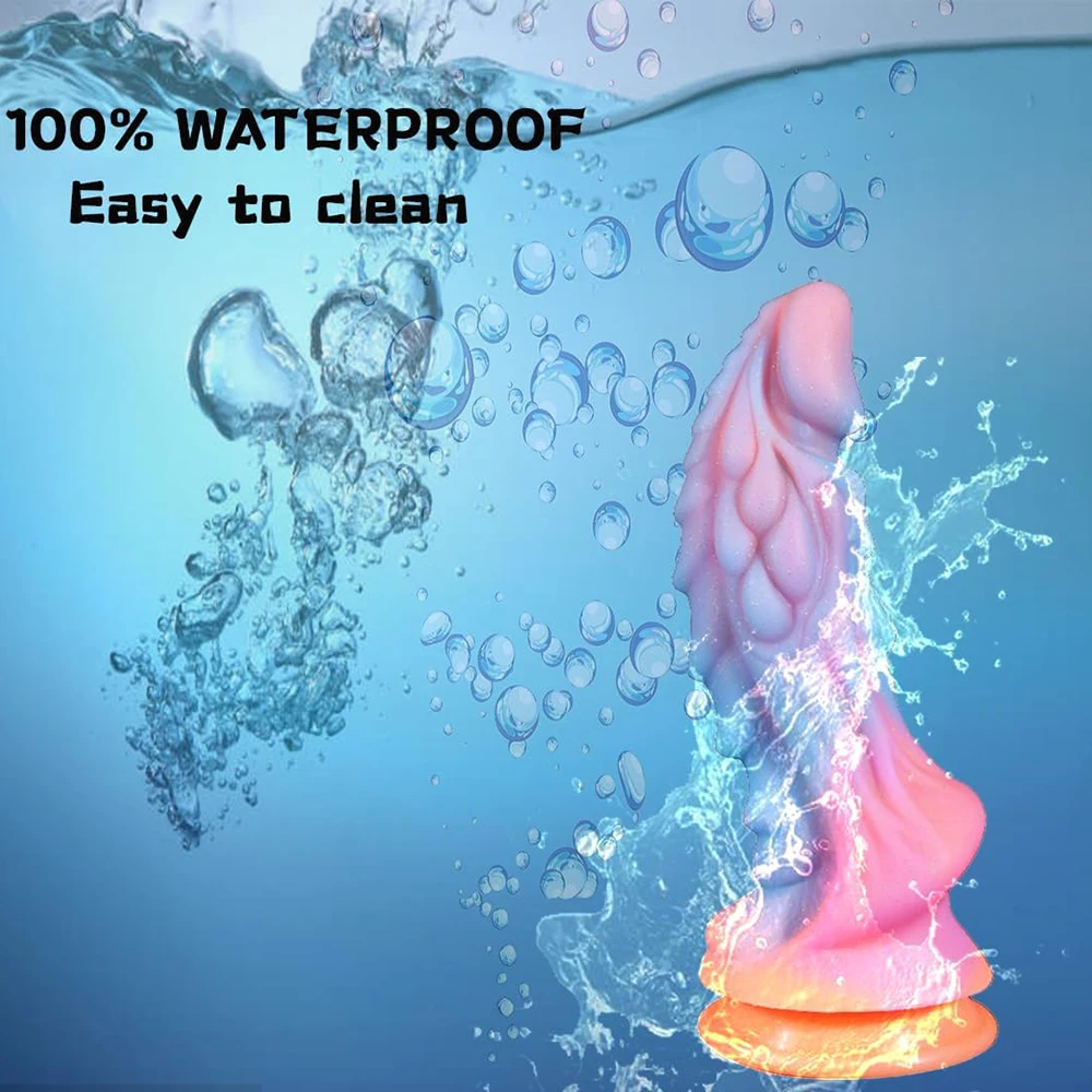 Realistic Monster Dildo Sex Toys Huge Anal Dildo with Strong Suction Cup for Hands-Off Play, Liquid Silicone Thick Dildos Adult - Image 3