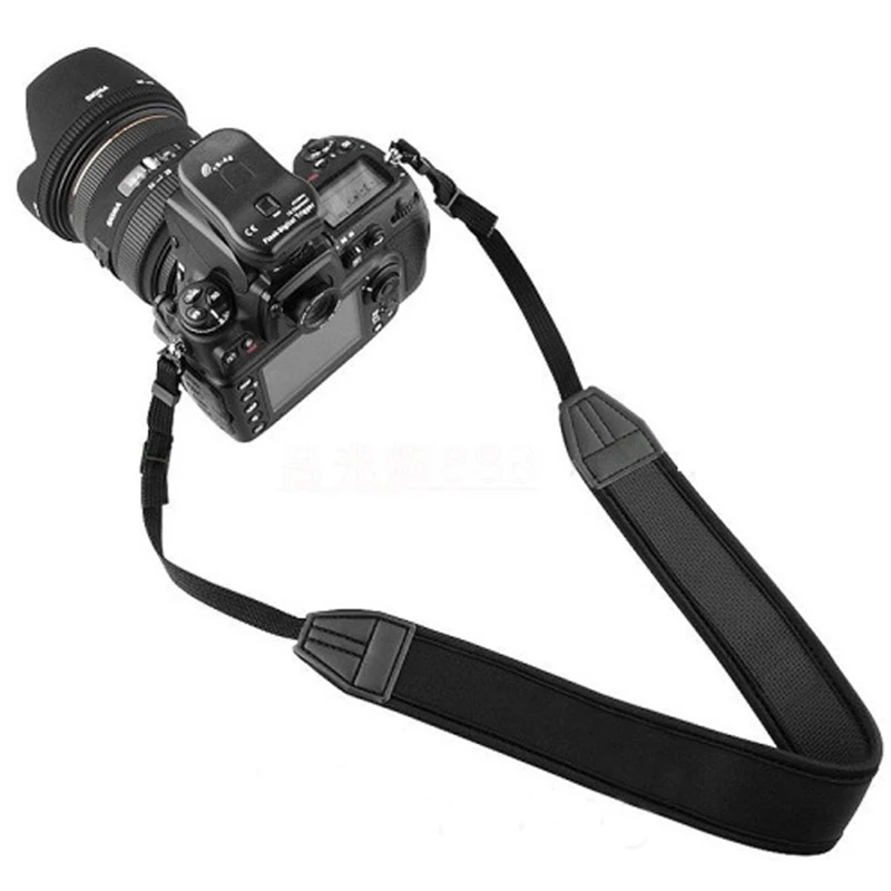 Universal Neck Shoulder Strap Sling Belt Camera Neck Straps Adjustable Thick Anti-slip Black Straps for Digital DSLR Camera