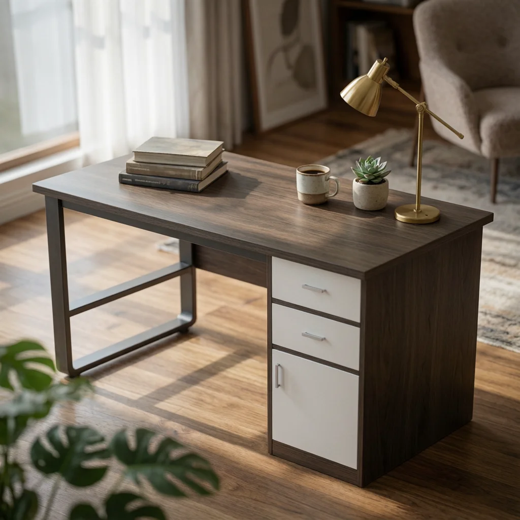Desk Setup Designer - طاولة كتابة مع خزانة جانبية بتصميم