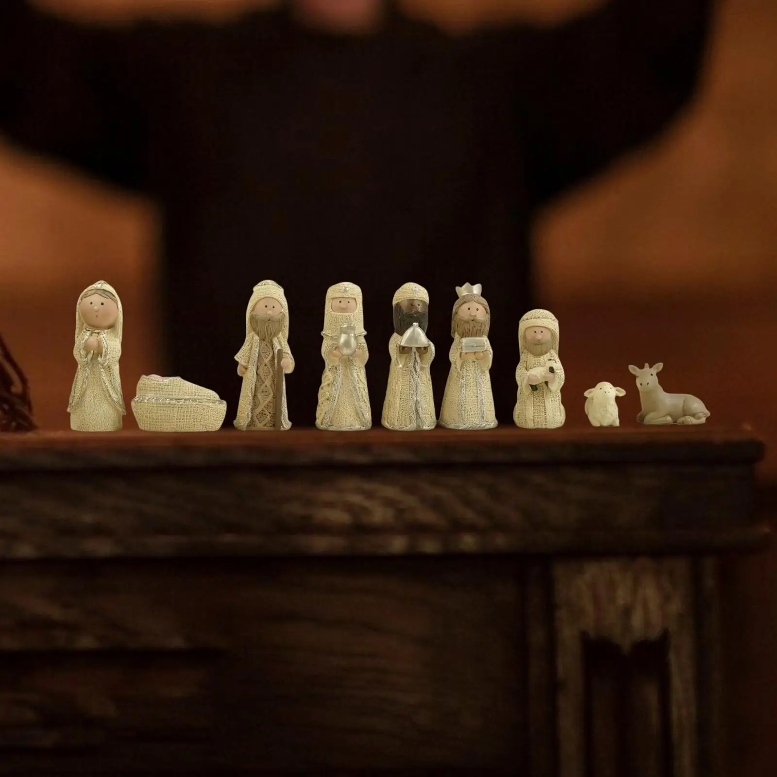 Mini Christmas Nativity Scene Set Small Nativity Scene Set Holy Family Statue for Xmas
