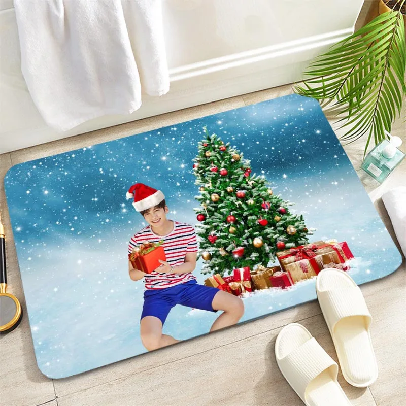 Custom Cute Ji Chang Wook Door Mat High Quality Print Carpets Anti-slip Floor Mat Outdoor Rugs Animal Front Door Mats 0905p