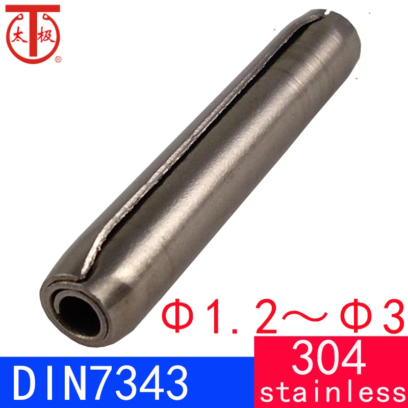 

Φ1.2～Φ3 (304SS) DIN7343 / ISO8750 Spiral spring pin ( Coiled pin )