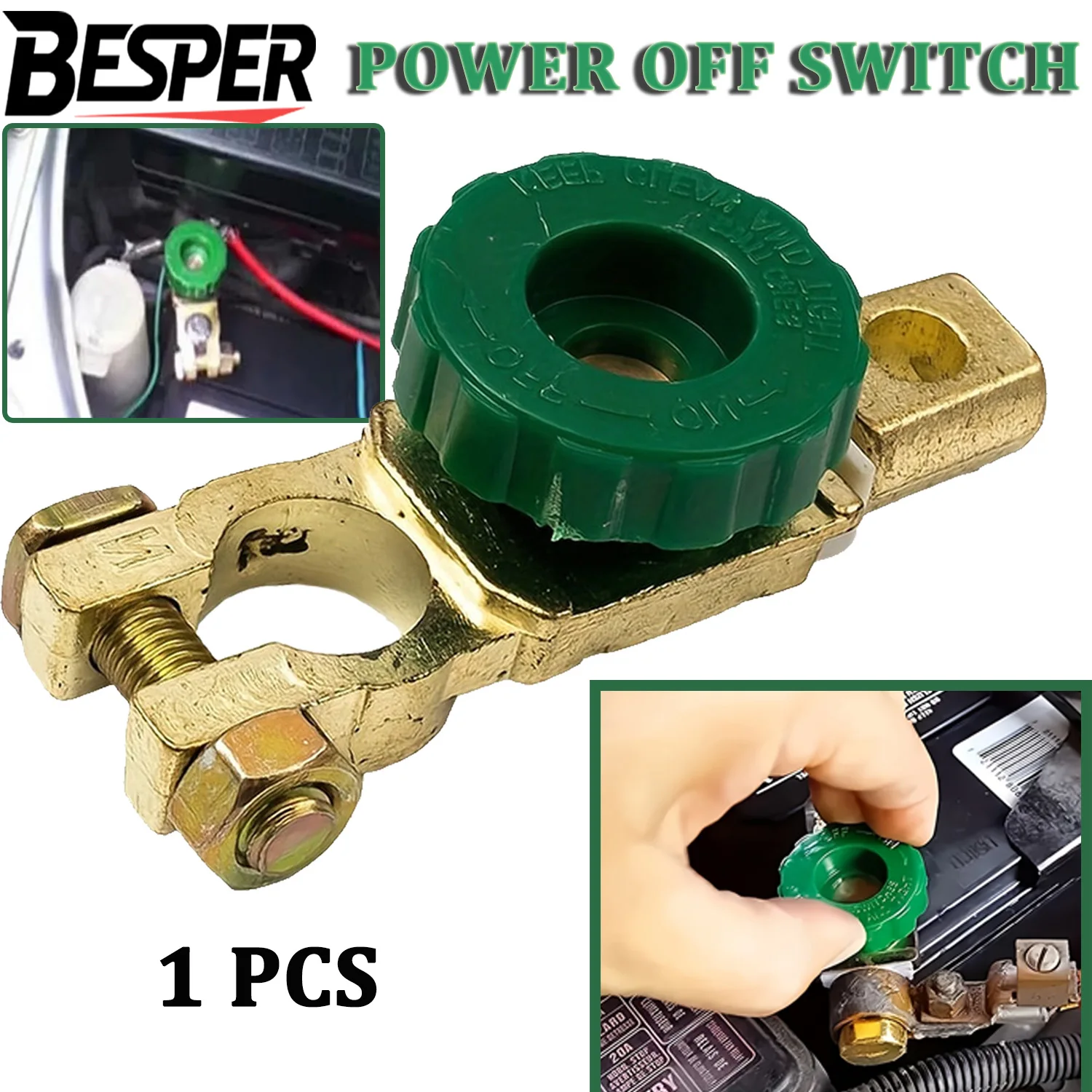 

Universal Car Battery Master Switch 12V 24V Quick Release Terminal Isolator for Vehicles Battery Terminal Parts
