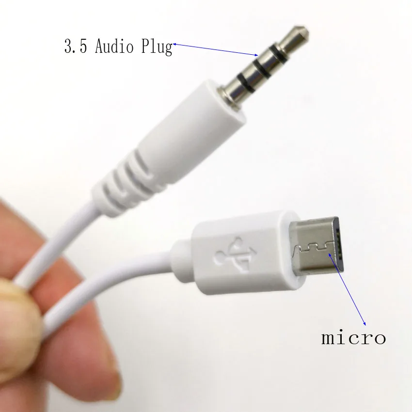 5 stücke micro zu 3,5mm Audio stecker Männlich audio kabel Stecker Männlich USB Karaoke Mikrofon Anschluss CableAdapter OD 3,5 MM