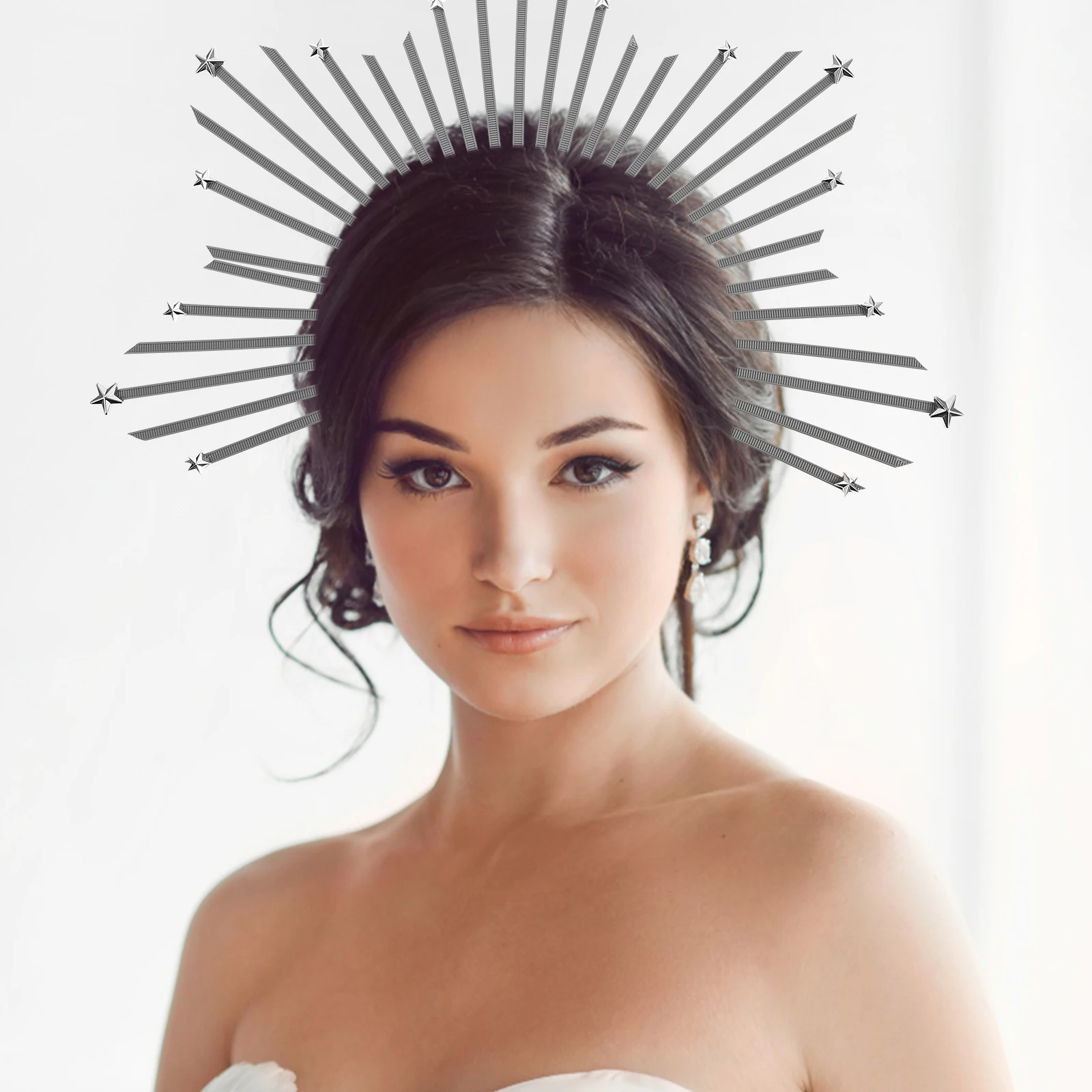 

Goddess Headband Silver Hair Hoops Women Accessory DIY Headdress Wedding Party Banquet Engagement Accessories
