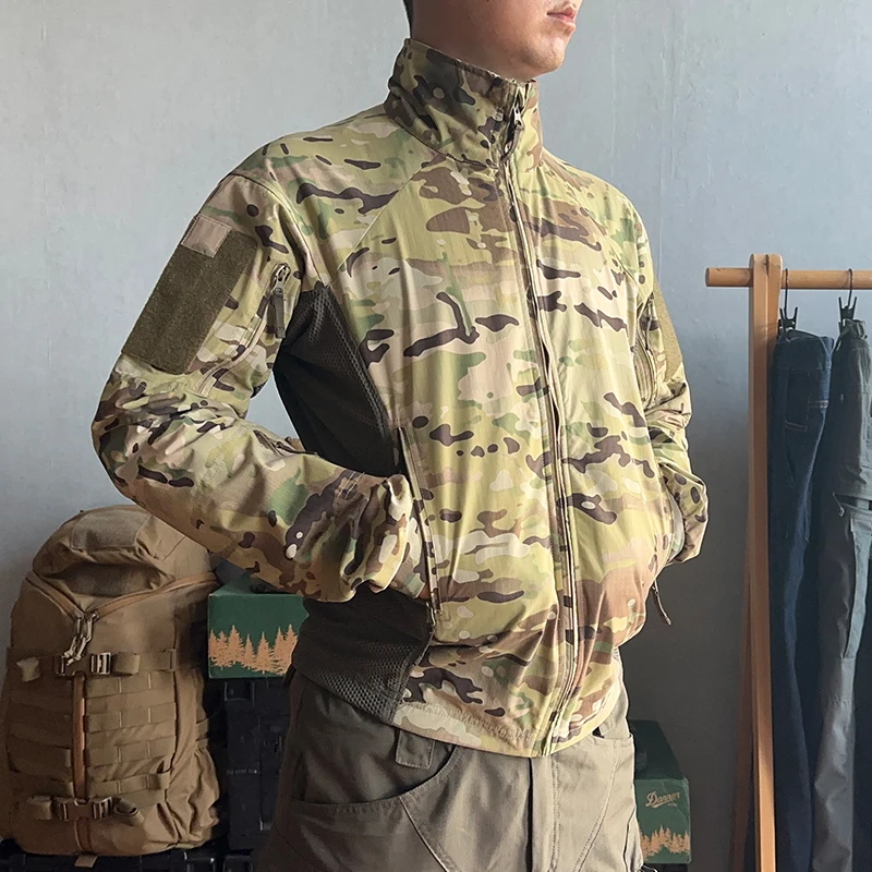 PRO Kurtka taktyczna Outdoor Combat Training Coat Oddychająca Softshell CS Tactic Sportowa odzież kamuflażowa Camping Jakcet