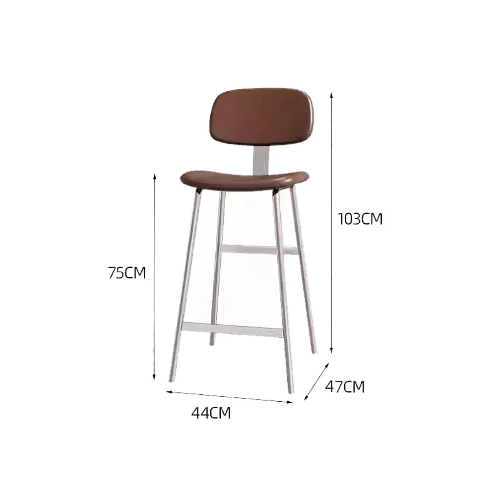 Modern Design Bar Chair Luxury Nordic Premium Aesthetic Bar Chair Kitchen Trendy Taburetes Para Barra De Cocina Home Furniture