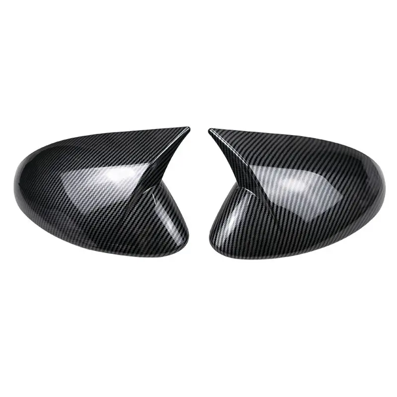 For Alfa Romeo Stelvio 2018-2023 Car Rearview Side Mirror Cover Cap Door Rear View Case Trim Parts Carbon Fiber-N25R
