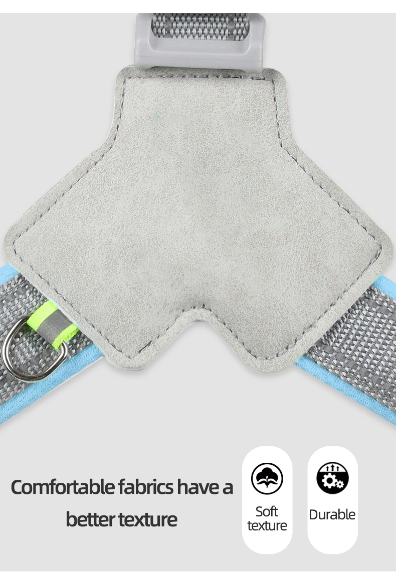 Verstellbares Hundegeschirr für kleine und mittelgroße Hunde, Katzen, reflektierende Hundeweste, Geschirre, Welpen-Brustgurt, Mops, Haustier, Chihuahua-Zubehör – Detail 7