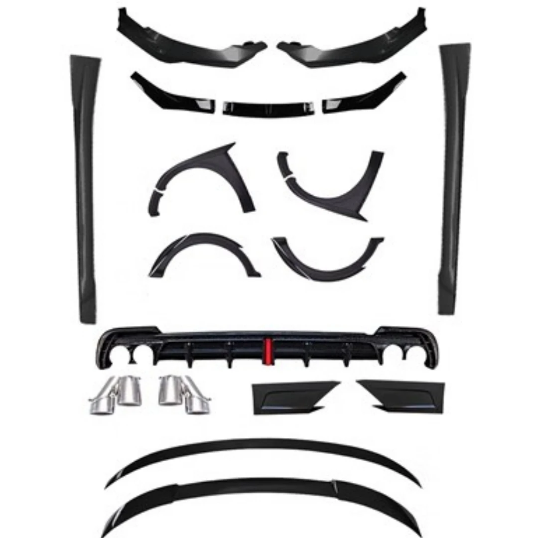 Body Kit Front Rear Lip Side Skirt Tail Wing Tail Throat Eyebrow Assembly For Honda Inspire Surround Auto Accessories