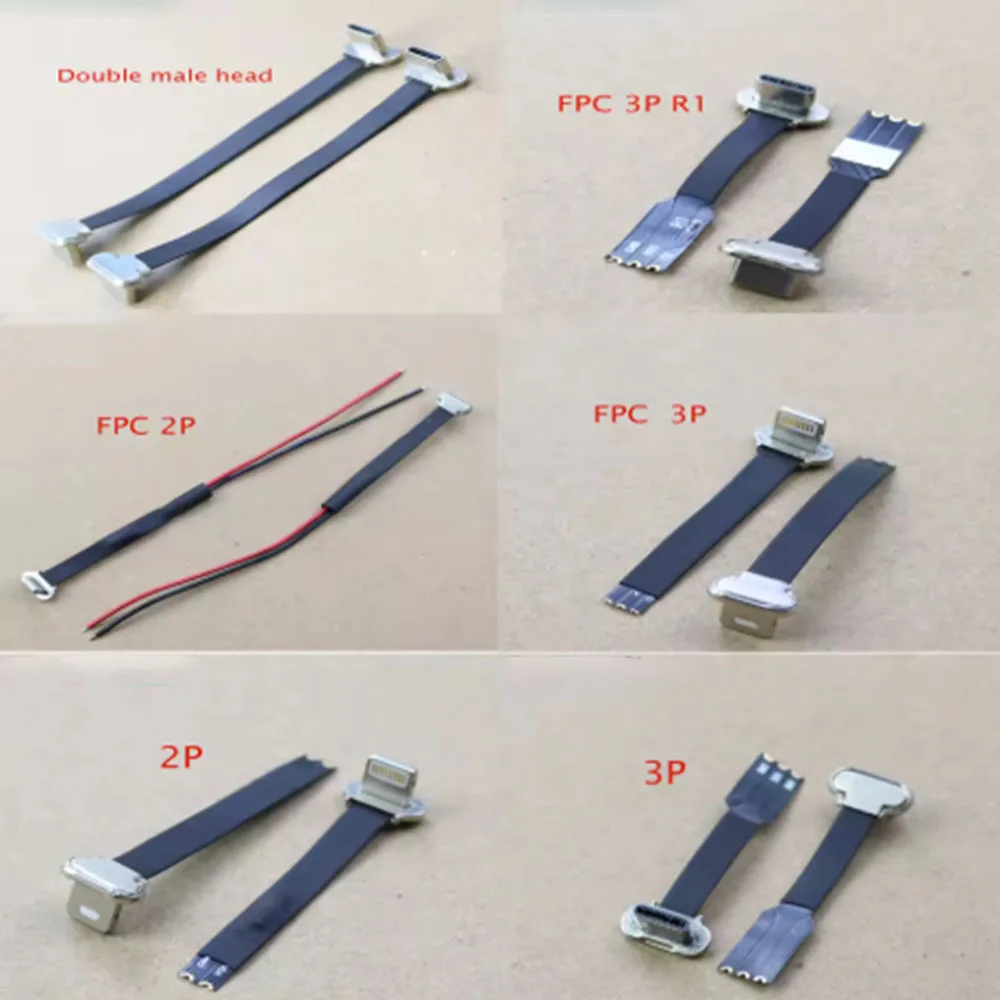 Test Board 1pcs USB Type-C Connector FPC 2Pin 3Pin W/ Resistor R1 Soft Flat Cable Male Charging Fast Wire Extention