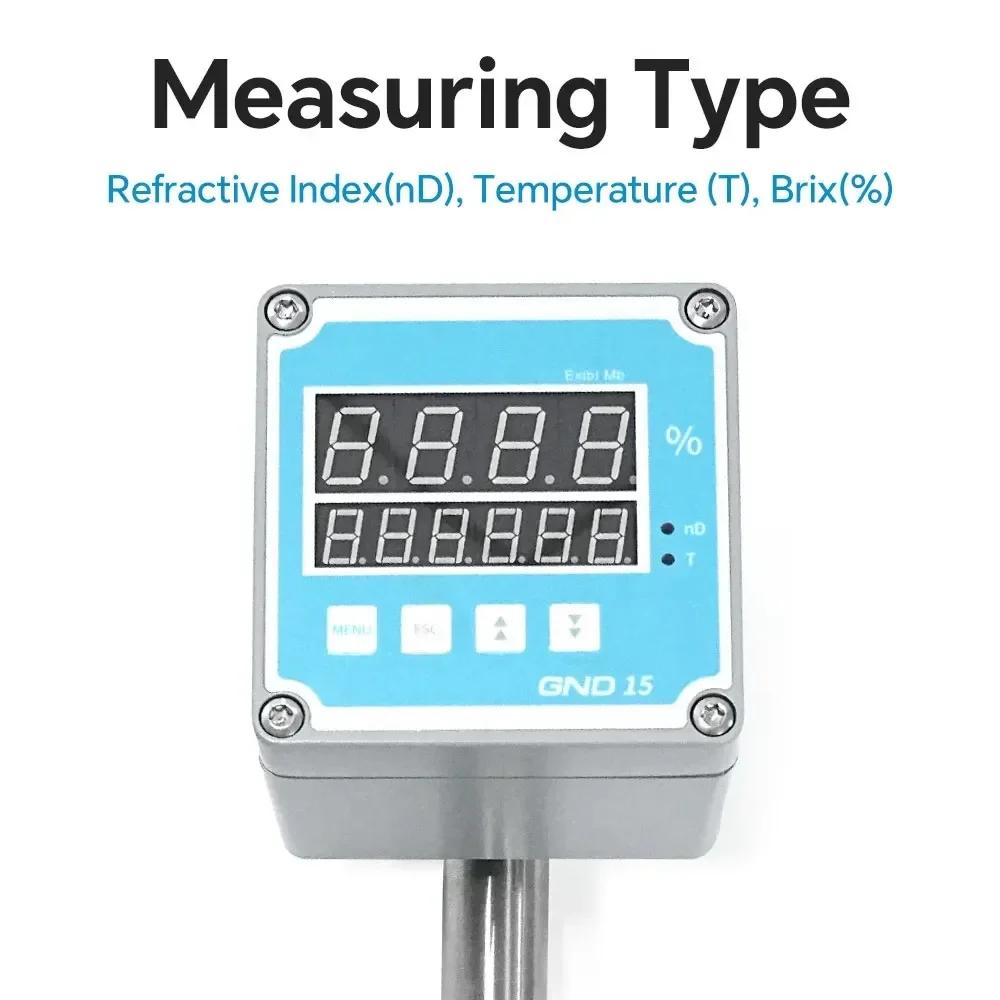 China Manufacturer Price Industrial Index Measurement Digital Immersion Type Brix Meter